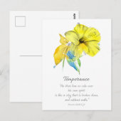Galatians Fruit of the Spirit Scripture Hibiscus Postkarte (Vorne/Hinten)