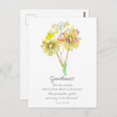 Galatians Fruit of the Spirit Scripture Prayer Postkarte (Vorne/Hinten)