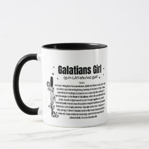 GALATIANS-MÄDCHEN 11oz Zweifarbiges Kaffeetasse