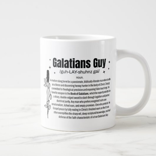 GALATIANS-TYP Christlich Jumbo-Tasse (Rechts)