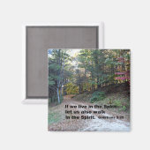 Galationen 5:25 Wenn wir im Geist leben... Magnet (Vorderseite/Rückseite)