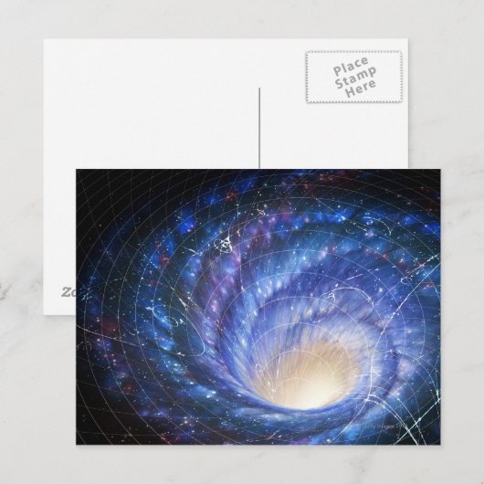 Galaxie 2 postkarte (Vorne/Hinten)