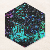 Galaxie abstrakt Papier Untersetzer, dunkle Textur Untersetzer (Vorderseite)