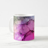 Galaxie - abstrakte Tinten-Kunst Kaffeetasse (Vorderseite Links)
