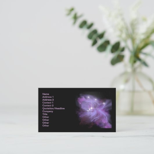 Galaxie Adoration Visitenkarte (Stehend Vorderseite)