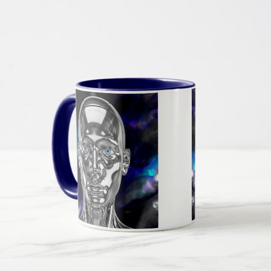 Galaxie-Android Tasse (Vorderseite Links)