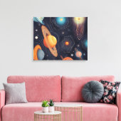 Galaxie Art Leinwanddruck (Insitu (Wohnzimmer))