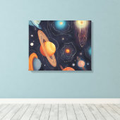 Galaxie Art Leinwanddruck (Insitu (Holzboden))