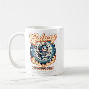 Galaxie-Astronaut-Katze süße Raumillustration Kaffeetasse