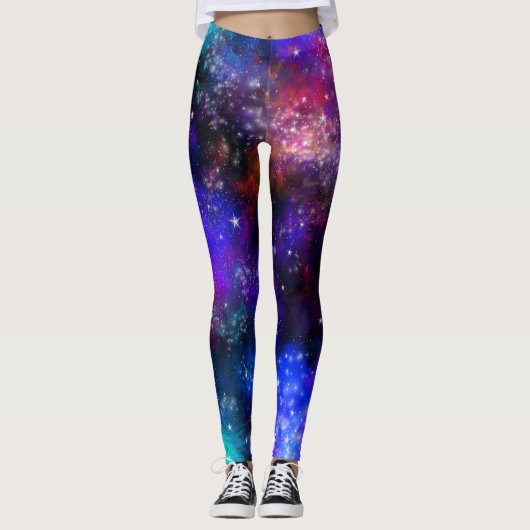 Galaxie Außennebel Leggings (Vorderseite)