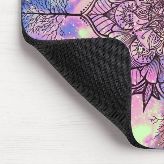 Galaxie-Baum-Mandala Mousepad (Ecke)