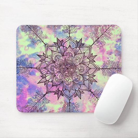 Galaxie-Baum-Mandala Mousepad (Mit Mouse)