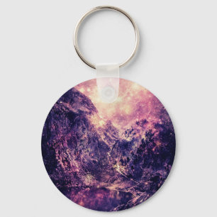 Galaxie-Berge Schlüsselanhänger