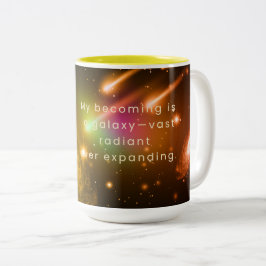 Galaxie-Bestätigungs-Tasse – Strahlend und ständig Zweifarbige Tasse