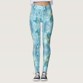 Galaxie-Blau-Aquarell Leggings