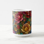 Galaxie-Blumen-Vogel-Muster Kaffeetasse (Mittel)