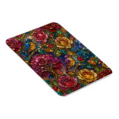 Galaxie-Blumen-Vogel-Muster Magnet (Rechte Seite)