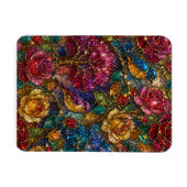 Galaxie-Blumen-Vogel-Muster Magnet (Horizontal)