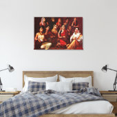 Galaxie der Musiker Canvas Print Leinwanddruck (Insitu (Schlafzimmer))