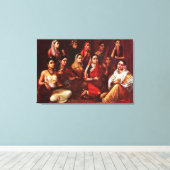 Galaxie der Musiker Canvas Print Leinwanddruck (Insitu (Holzboden))