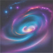 Galaxie der Sterne Aufkleber (Vorderseite)