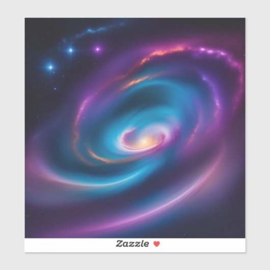Galaxie der Sterne Aufkleber (Blatt)