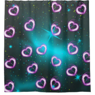Galaxie des Herzens Duschvorhang