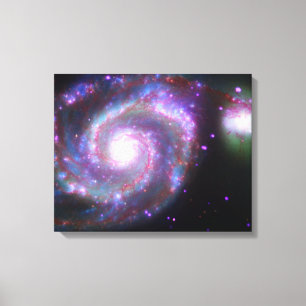 Galaxie des Strudel-M51: Eine klassische Schönhei Leinwanddruck
