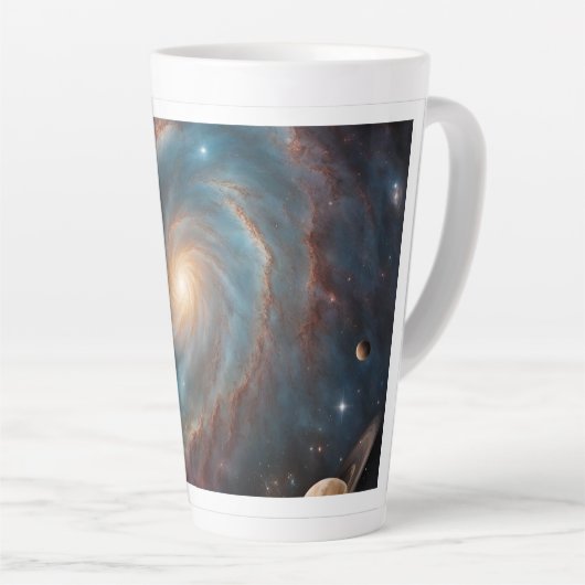 Galaxie-Design groß Milchtasse (Rechte Ecke)