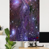 Galaxie-DNA-Poster Poster (Heimbüro)