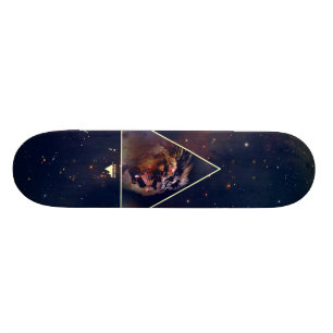 Galaxie-Dreieck-Löwe-Kopf - Trendium authentisch Skateboard