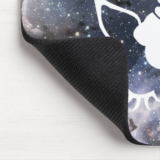 Galaxie-Einhorn Mousepad (Ecke)
