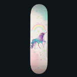 Galaxie Einhorn, Regenbogen, Sterne Skateboard<br><div class="desc">Niedliche Galaxie mit Regenbogen und Sternen.</div>