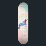 Galaxie Einhorn, Regenbogen, Sterne Skateboard<br><div class="desc">Niedliche Galaxie mit Regenbogen und Sternen.</div>