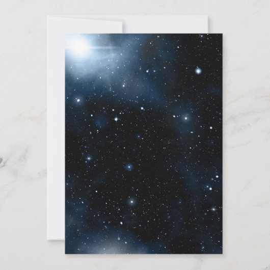 Galaxie Einladung (Vorderseite)