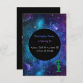 Galaxie-Einladung Einladung (Vorne/Hinten)