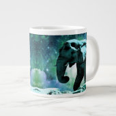 Galaxie Elefant des Planeten Pachyderm Jumbo-Tasse (Vorderseite Rechts)