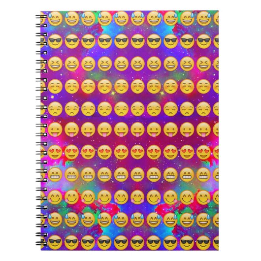 Galaxie Emojis Notizblock (Vorderseite)