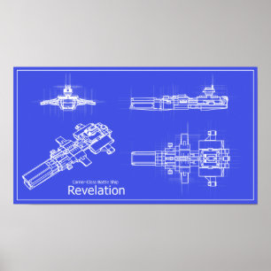 Galaxie-Enthüllung Blueprints Plakat