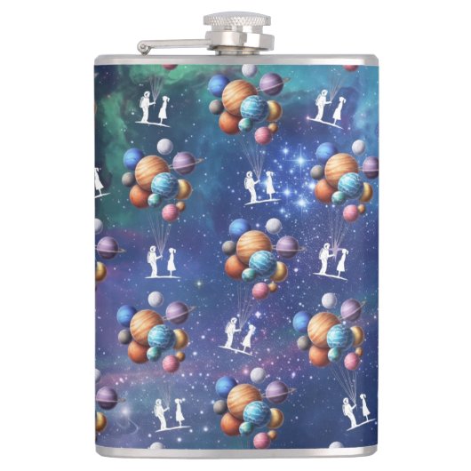 Galaxie Flachmann (Vorderseite)