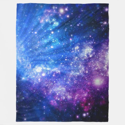 Galaxie Fleecedecke (Vorderseite)
