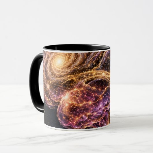 Galaxie-Gehirn-Anatomie Tasse (Vorderseite Links)