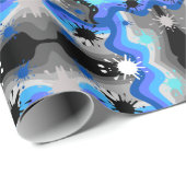 Galaxie Geschenkpapier (Rolleneckpunkt)