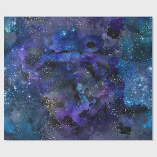 Galaxie Geschenkpapier (Flach)