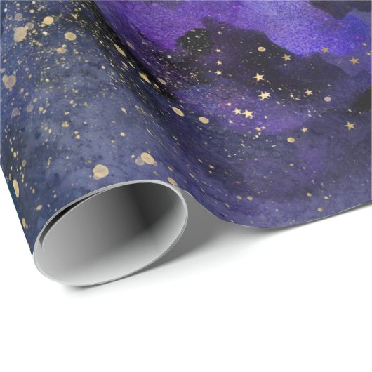 Galaxie Geschenkpapier (Rolleneckpunkt)