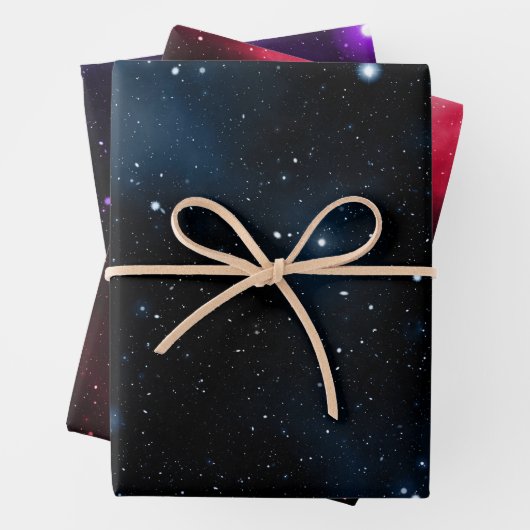 Galaxie Geschenkpapier Set (Beispiel)