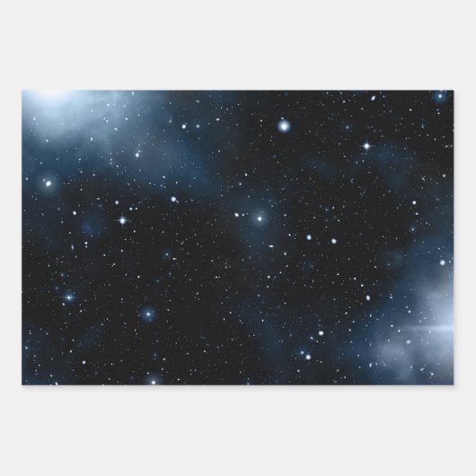 Galaxie Geschenkpapier Set (Vorderseite)