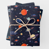 Galaxie Geschenkpapier Set (Beispiel)