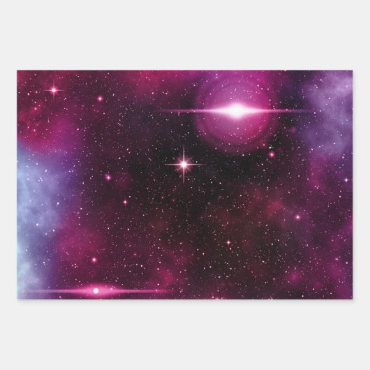 Galaxie Geschenkpapier Set (Vorderseite 2)