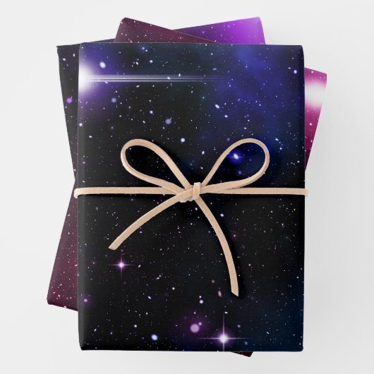 Galaxie Geschenkpapier Set (Beispiel)